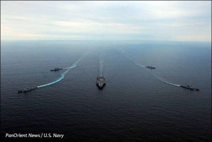 Korean Ship Escort USS George Washington